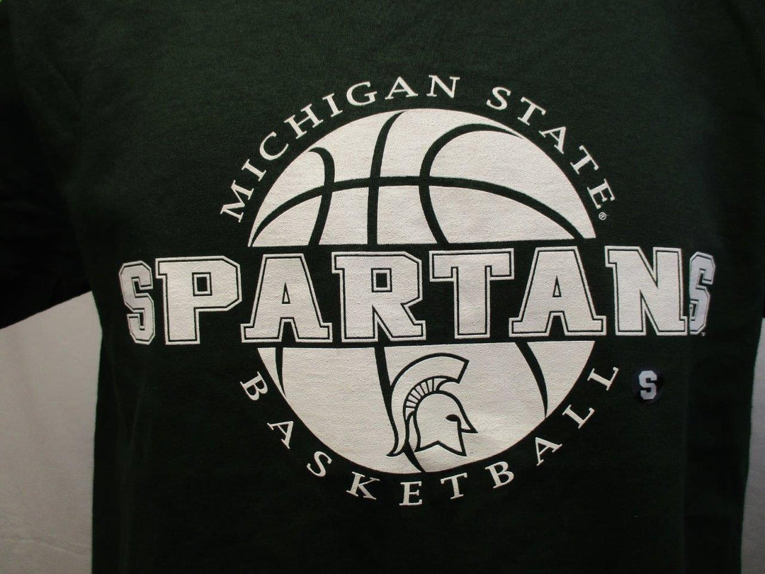 Michigan State Spartans Basketball Mens Size S Small Dark Green Shirt Image 2