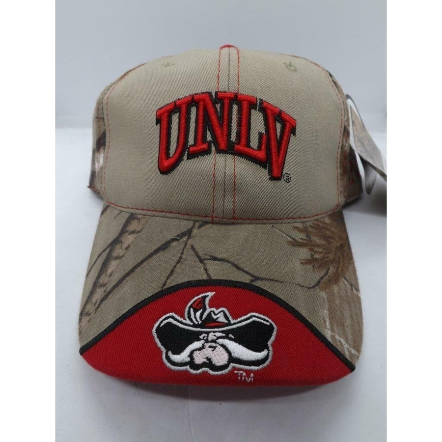 University of Nevada Las Vegas UNLV Rebels Camo Adjustable OSFA Hat Image 1