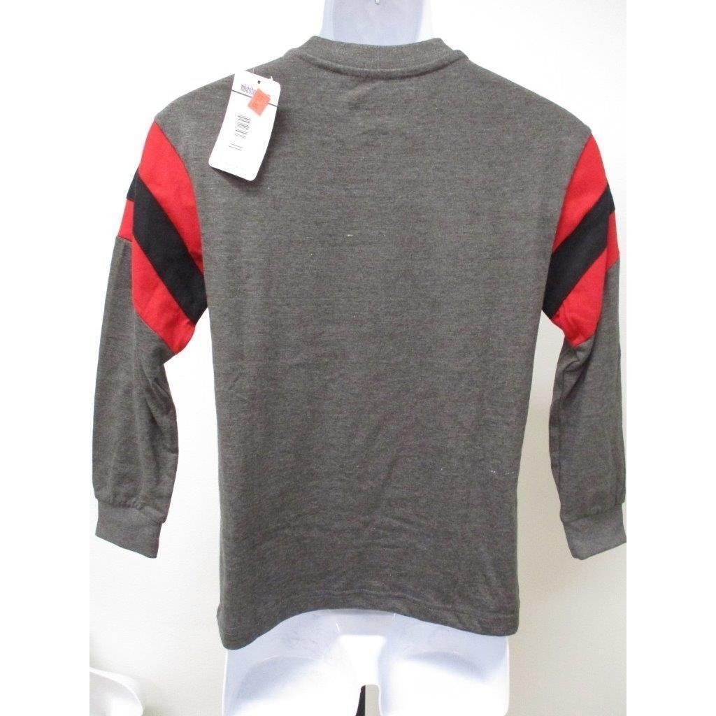 Chicago Bulls Youth Size M Medium Gray Long Sleeve Shirt MSRP 26 Image 3