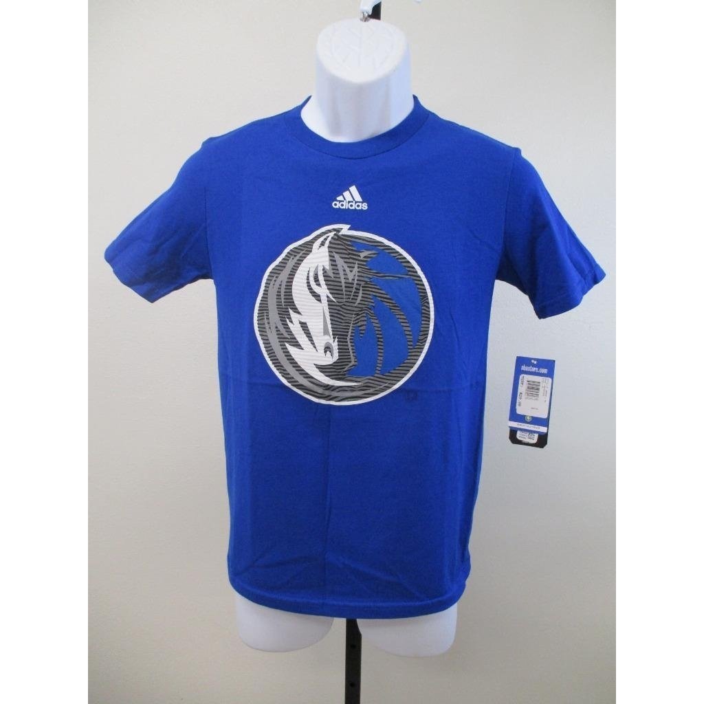 Dallas Mavericks Youth Size M Medium 10/12 Adidas Blue Shirt MSRP 20 Image 1