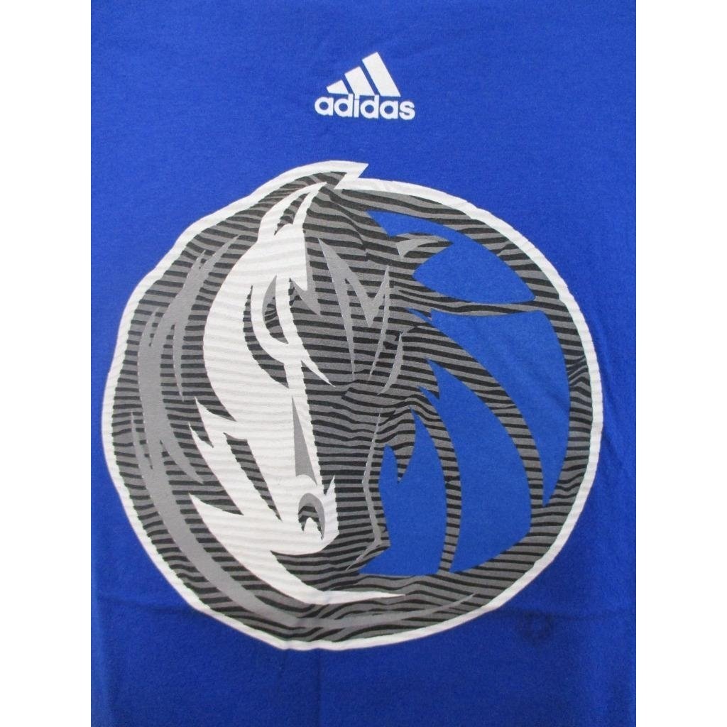 Dallas Mavericks Youth Size M Medium 10/12 Adidas Blue Shirt MSRP 20 Image 3