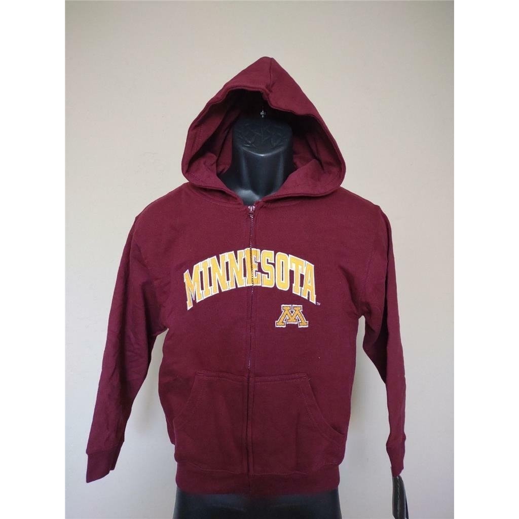 Minnesota Golden Gophers Youth Size M Medium 8/10 Maroon Full Zip Jacket Image 1