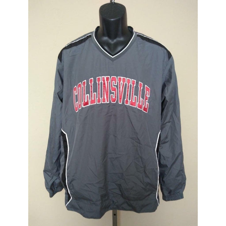 Collinsville Mens Size M Medium Gray Pullover Sweatshirt Image 1