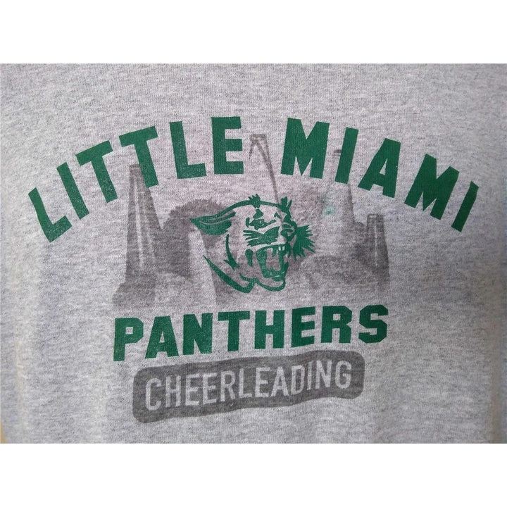 Minor Flaw Little Miami Panthers Cheerleading Mens Size S Gray Shirt Image 2