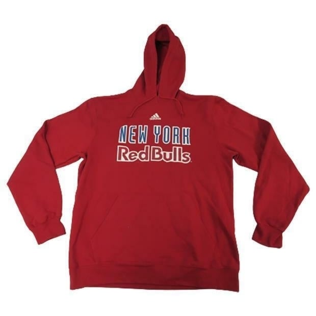 York Red Bulls Mens Size M Medium Red Adidas Hoodie Image 1