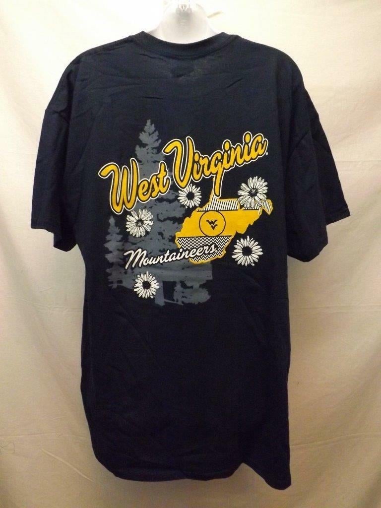 West Virginia Mountaineers Mens Size XL Blue Shirt Image 2