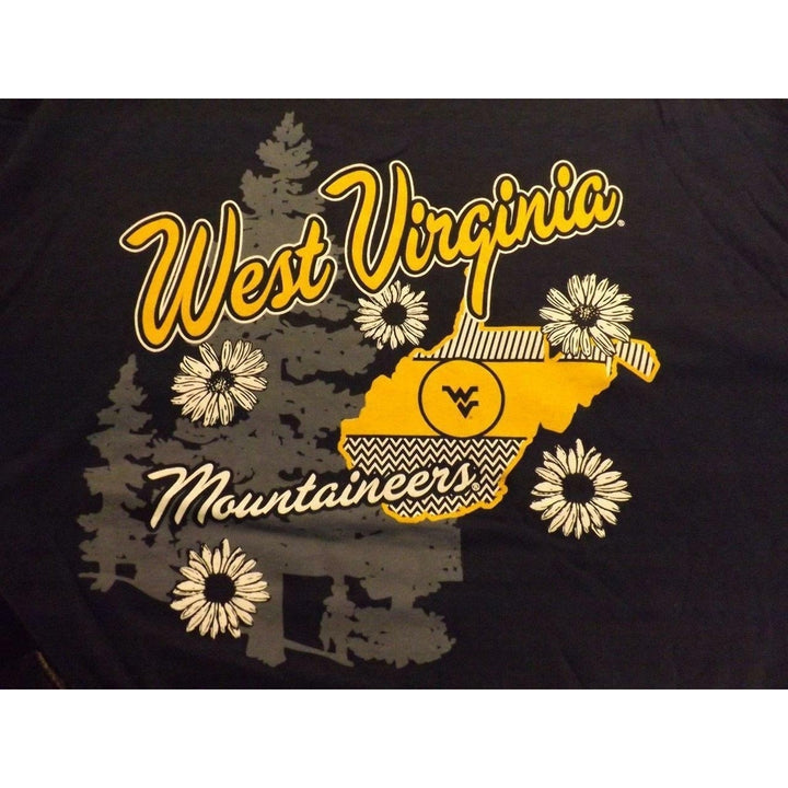 West Virginia Mountaineers Mens Size XL Blue Shirt Image 4