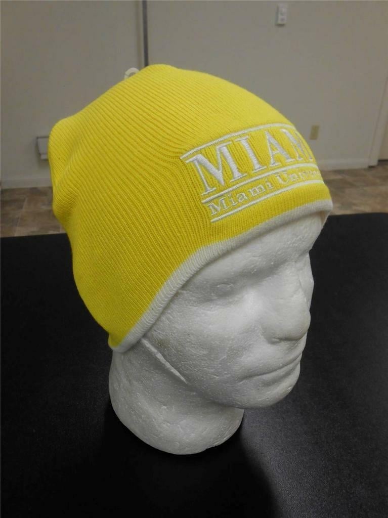 Miami University RedHawks Mens Adult Beanie Hat Image 1