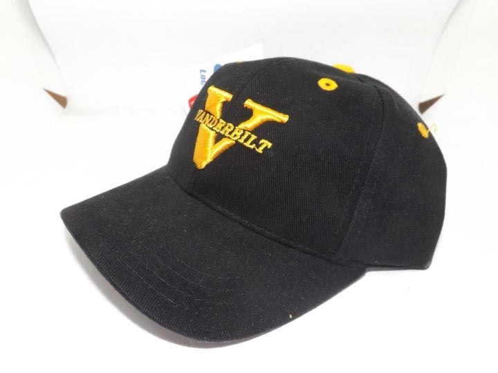 Vanderbilt Commodores Youth OSFA Adjustable Black Cap Hat Image 3