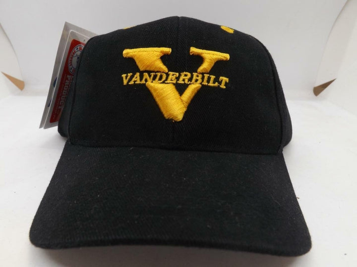 Vanderbilt Commodores Youth OSFA Adjustable Black Cap Hat Image 4