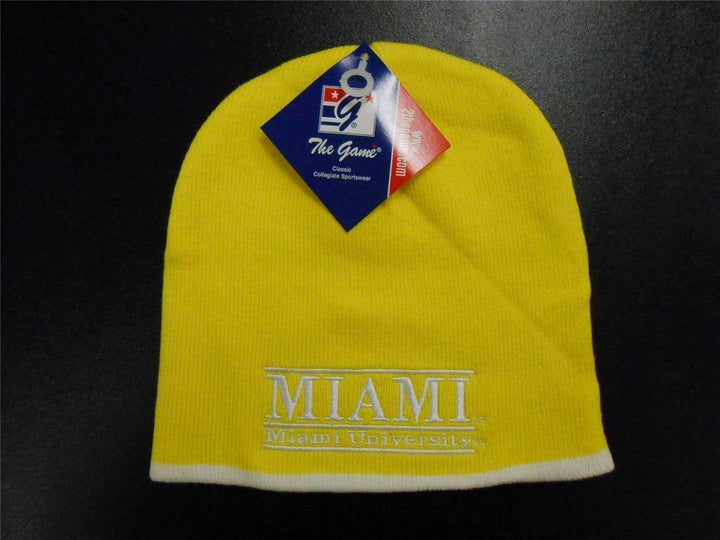 Miami University RedHawks Mens Adult Beanie Hat Image 2