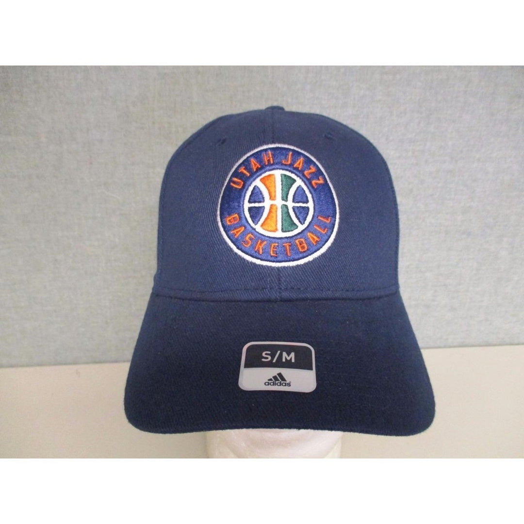 Utah Jazz Mens Adidas S/M Flex Fit Cap Hat 26 Image 2