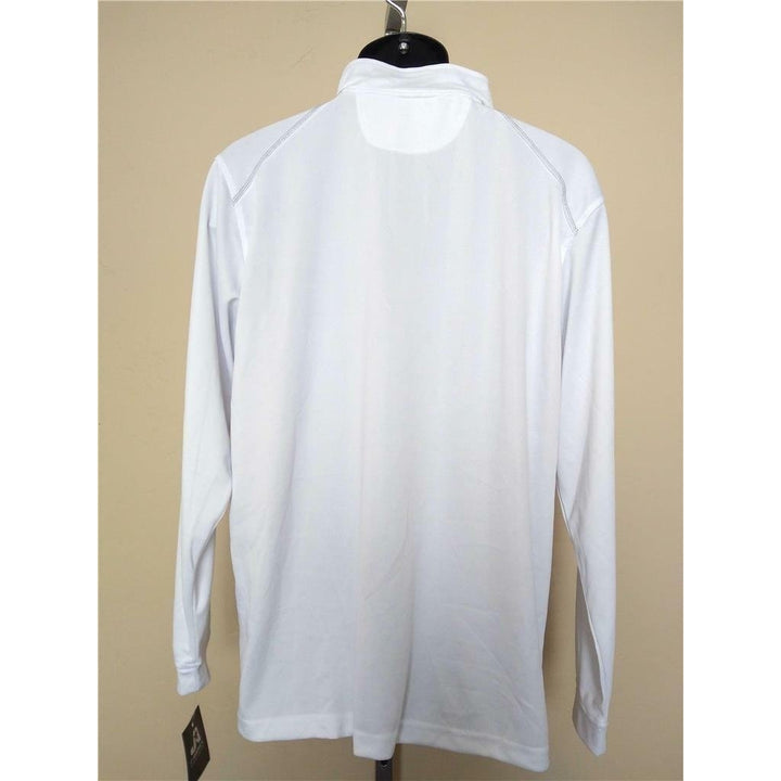 Florida Keys Mens Size M Medium White J. America 1/4 Zip Pullover Image 3