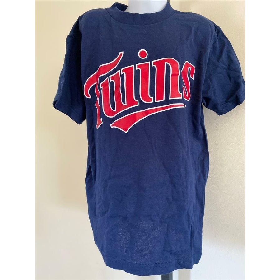 Minnesota Twins Youth Size S Small Blue Shirt Image 1