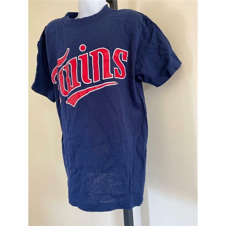 Minnesota Twins Youth Size S Small Blue Shirt Image 2