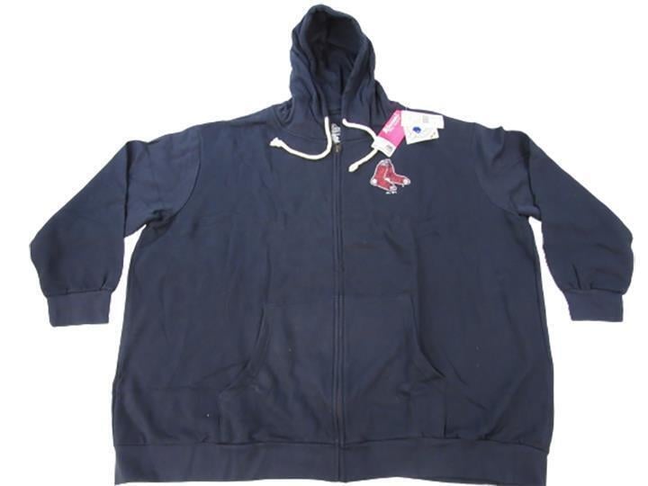 Boston Red Sox Womens Plus Size 4XL Majestic Full Zip Jacket Hoodie Image 1