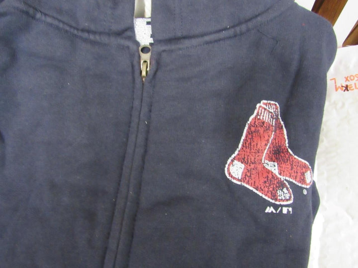 Boston Red Sox Womens Plus Size 4XL Majestic Full Zip Jacket Hoodie Image 2