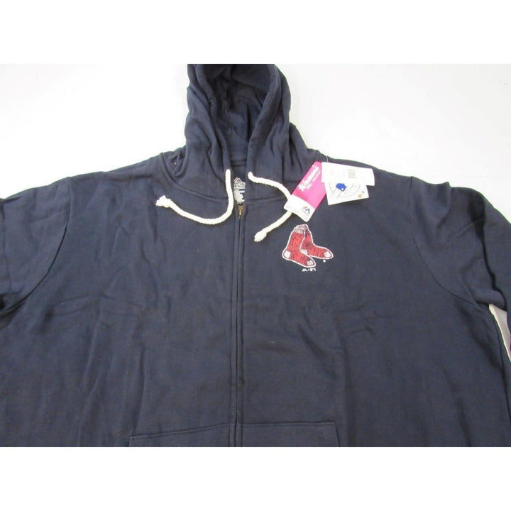 Boston Red Sox Womens Plus Size 4XL Majestic Full Zip Jacket Hoodie Image 6