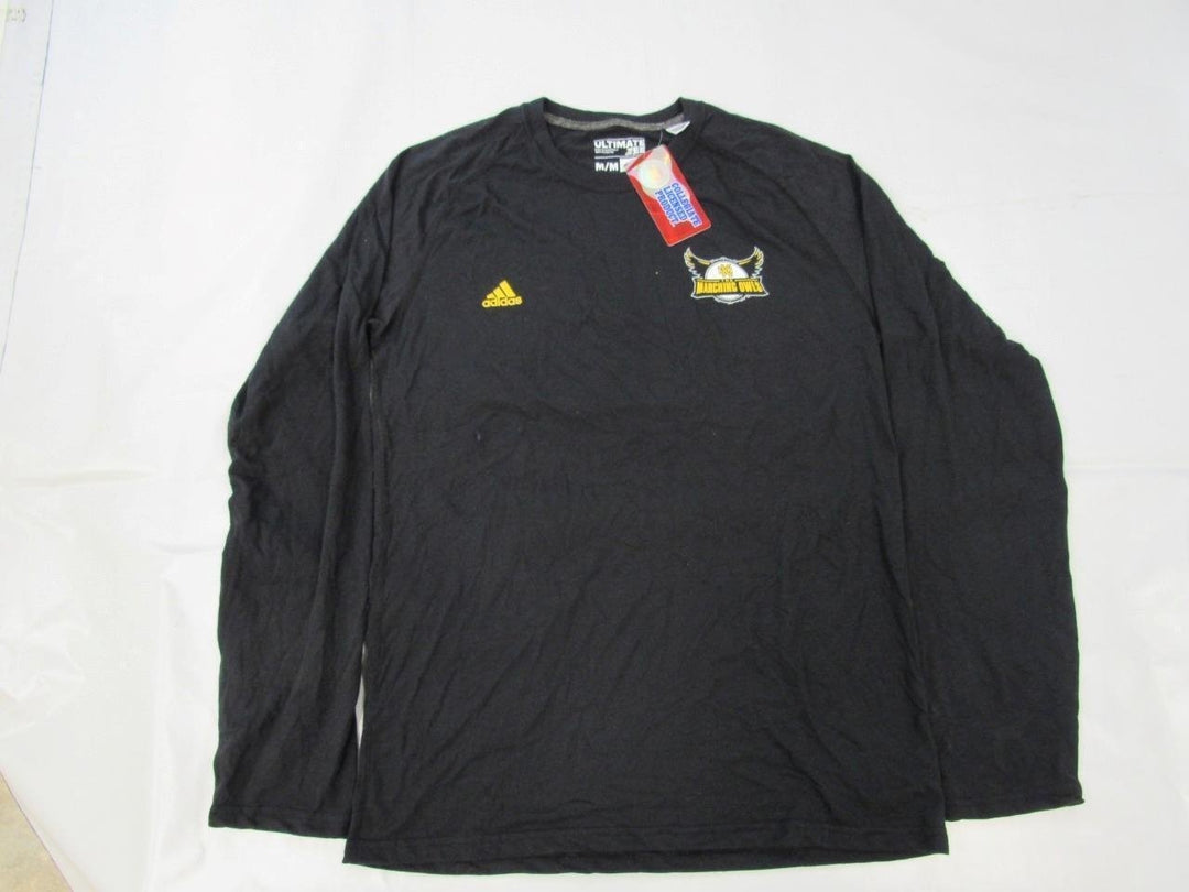 Kennesaw State Owls Mens Size M Medium Adidas Black Long Sleeve Shirt Image 4