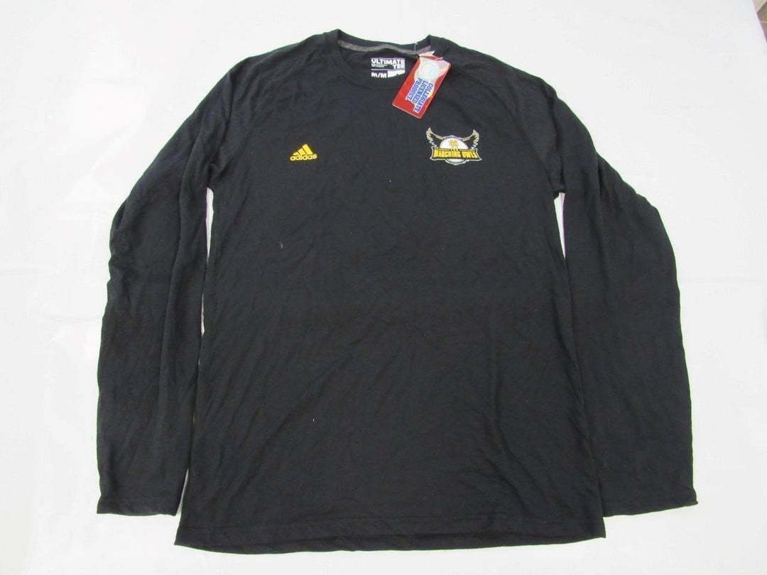 Kennesaw State Owls Mens Size M Medium Adidas Black Long Sleeve Shirt Image 4