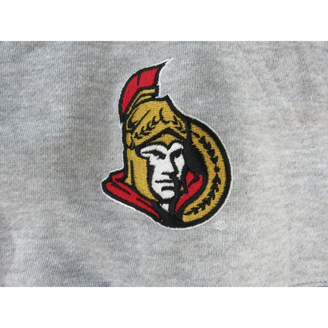 Ottawa Senators Since 1991 Mens Size L Large Gray Fullzip Jacket with Hood Image 4