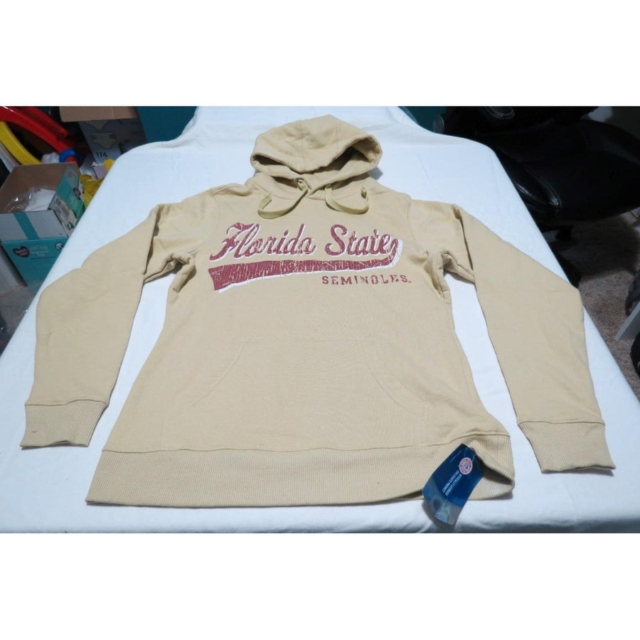 Florida State Seminoles Womens Size M Medium Pale Yellow Hoodie Image 1