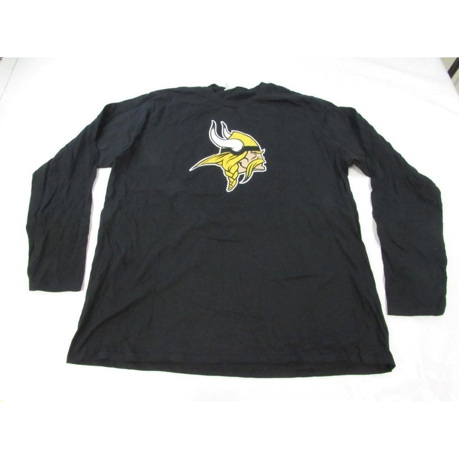 Minnesota Vikings Mens Size 2XL 2XLarge Black Long Sleeved Shirt Image 1