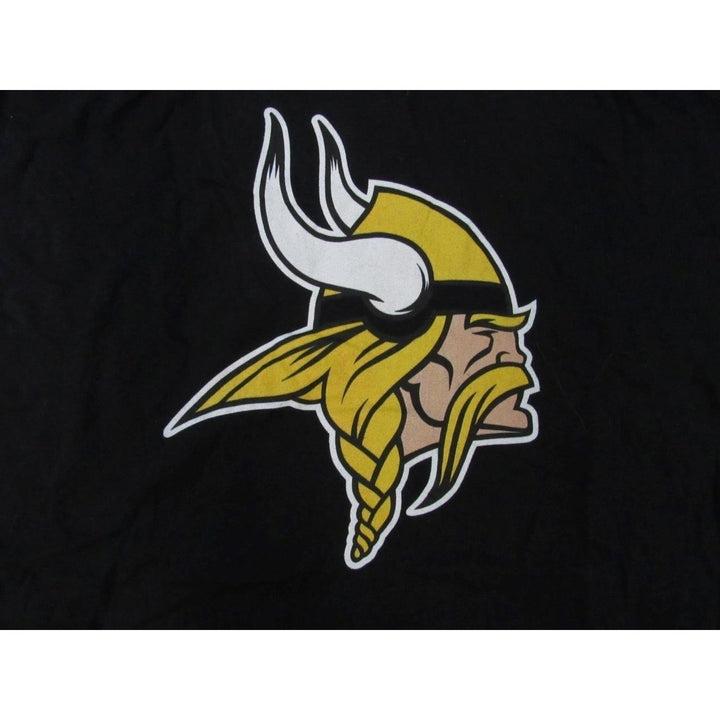 Minnesota Vikings Mens Size 2XL 2XLarge Black Long Sleeved Shirt Image 3