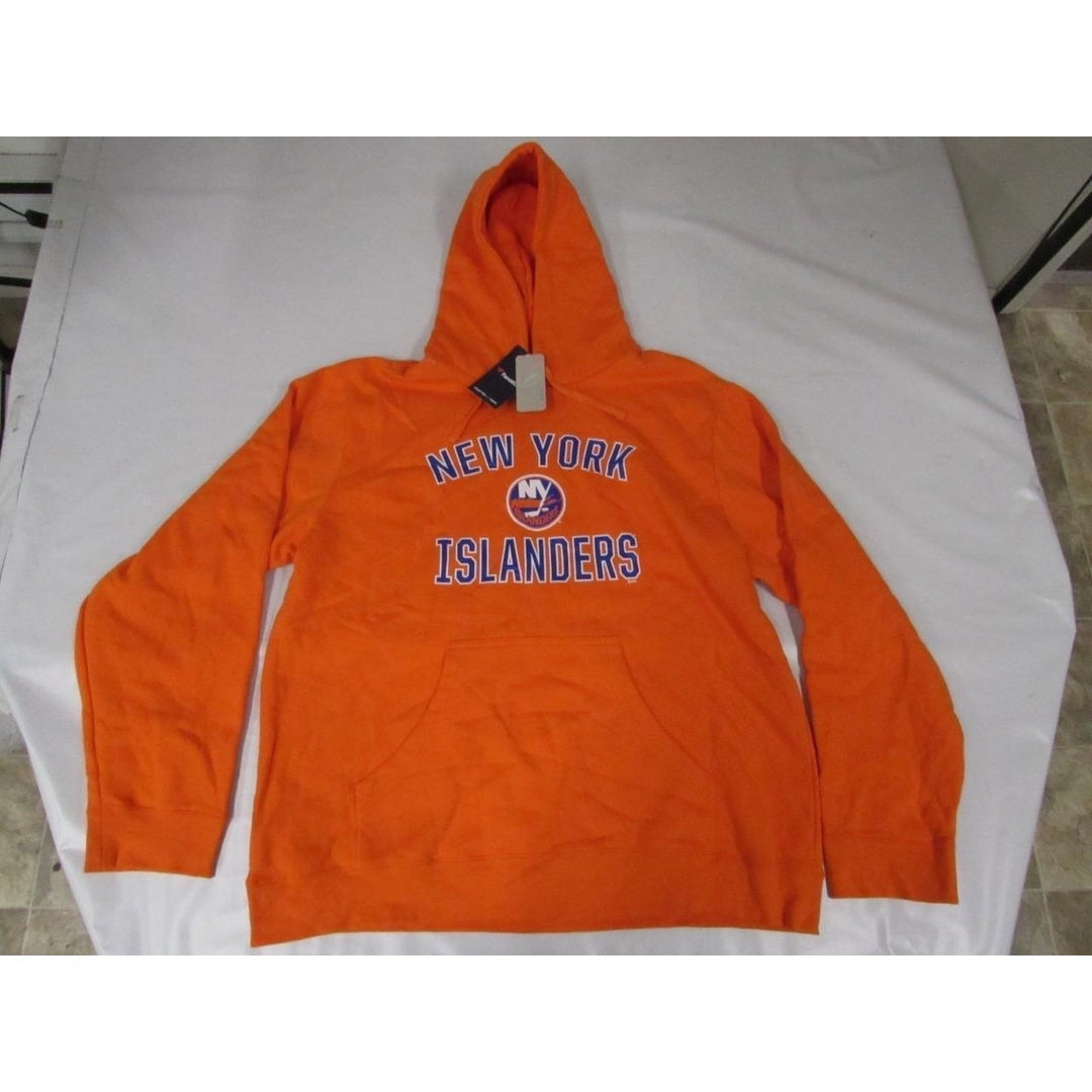 York Islanders Mens Size XLT XL-Tall Orange Hoodie Image 1