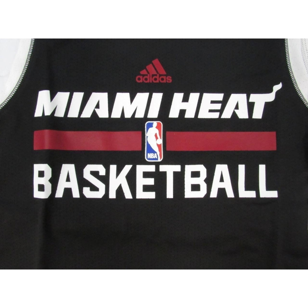 Miami Heat Basketball Mens Size S Black Adidas Climalite Practice Tank Shirt Image 3