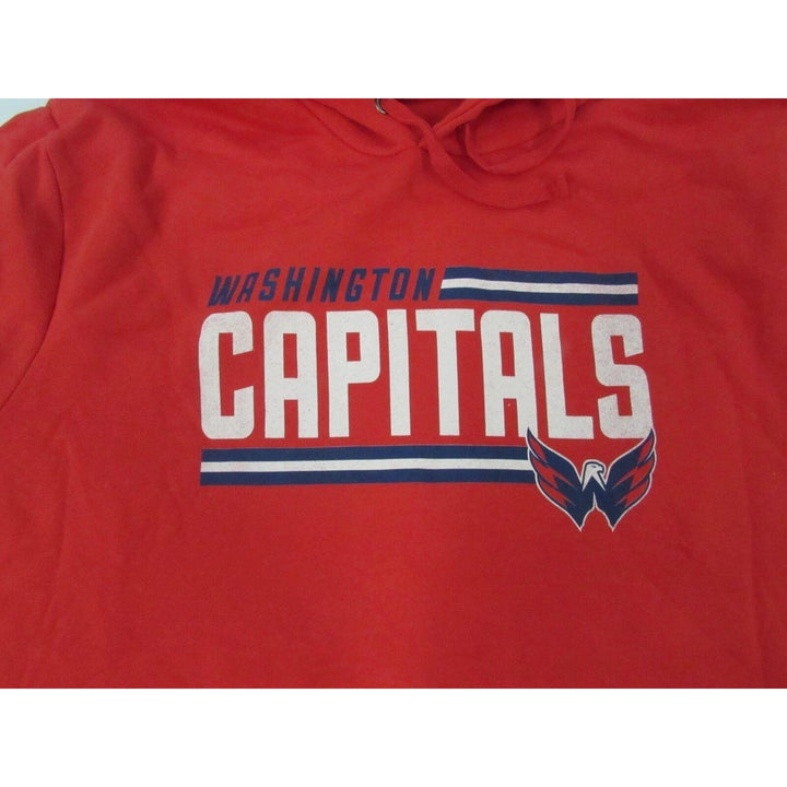 Washington Capitals Mens Size 5XL 5XLarge Red Hoodie Image 2