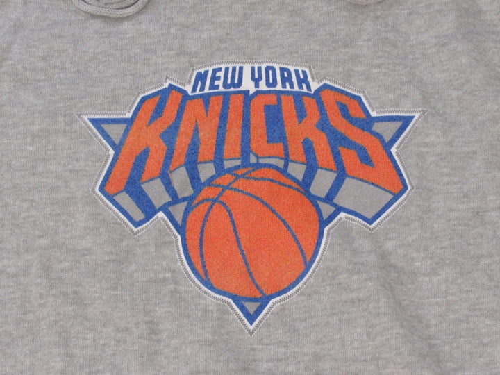 -Flaw- York Knicks 25 Derrick Rose Mens Size M Medium Gray Hoodie Image 3