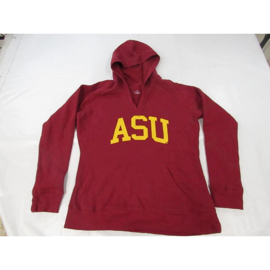 Arizona State Sun Devils "ASU" Womens Size XL XLarge Maroon Hoodie Image 1