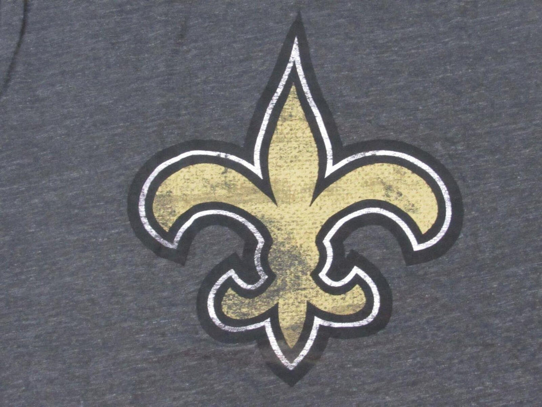 Orleans Saints Mens Size XL XLarge Distressed Majestic Blend Shirt Image 3