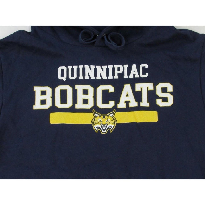 Quinnipiac University Bobcats Mens Size S Small Blue Hoodie Image 3