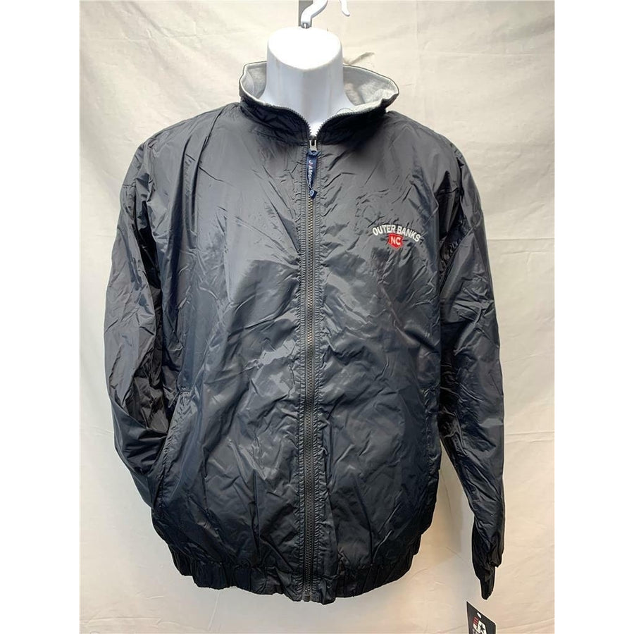 North Carolina Outerbanks Mens Size L Large Black J.America Coat Image 1