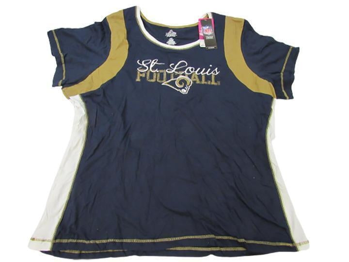 St. Louis Rams Womens Plus Size 3X Fashion Majestic Shirt Image 1