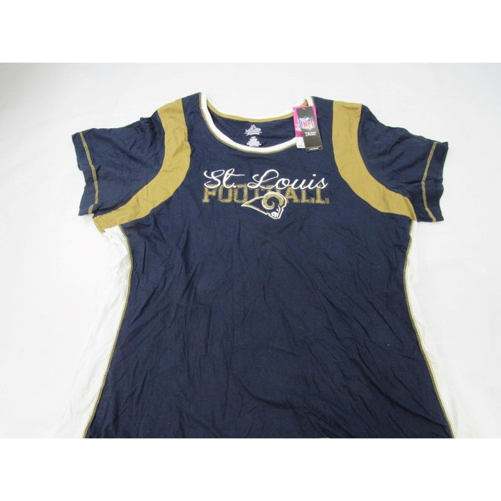 St. Louis Rams Womens Plus Size 3X Fashion Majestic Shirt Image 3