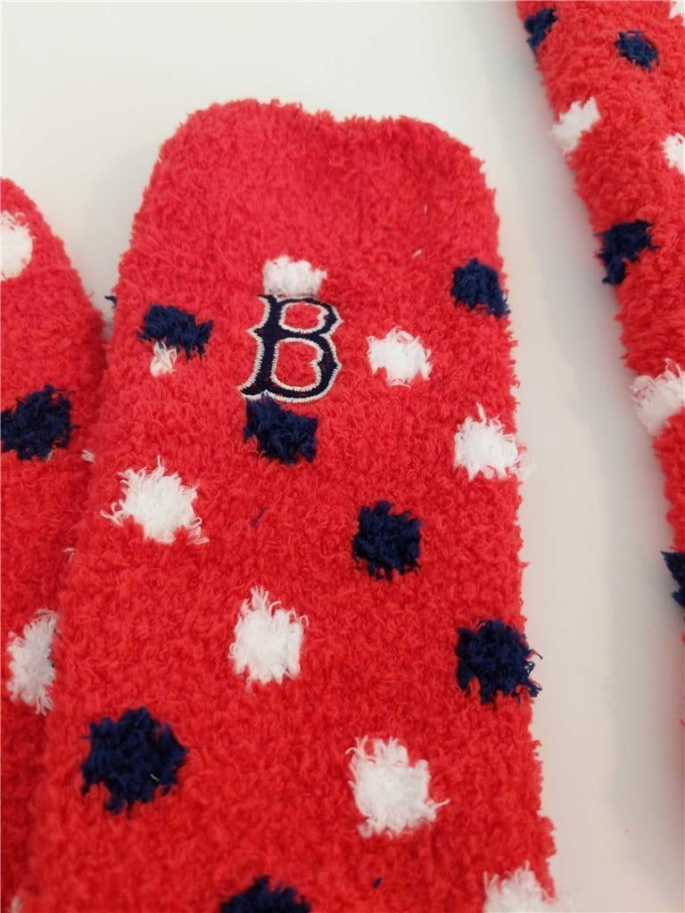 Boston Red Sox Adult Mens Size M Medium 5-10 Long Comfortable Soft Socks 15 Image 2