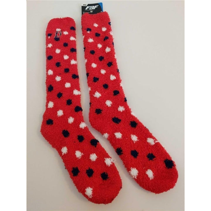 Boston Red Sox Adult Mens Size M Medium 5-10 Long Comfortable Soft Socks 15 Image 4