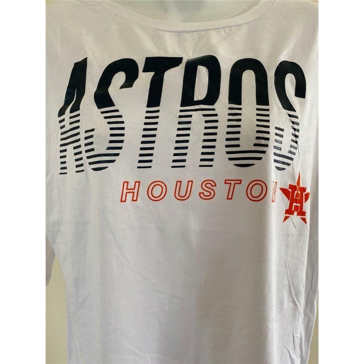 Houston Astros Womens Size M White Touch by Alyssa Milano Shirt Image 2