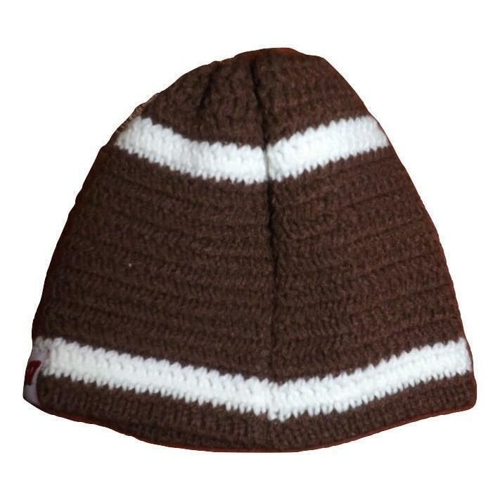 Wisconsin Badgers Infant OSFA Brown Football Beanie Hat Image 2