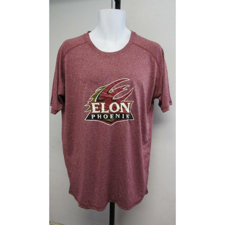 Elon Phoenix Mens Size L Large Red Polyester Performance Shirt Image 1