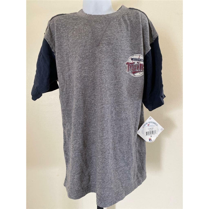 Minnesota Twins Youth Size M Medium Gray Shirt Image 1