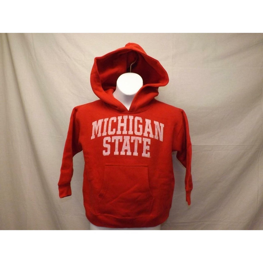 Michigan State Spartans Child Size S Small Red Hoodie Image 1