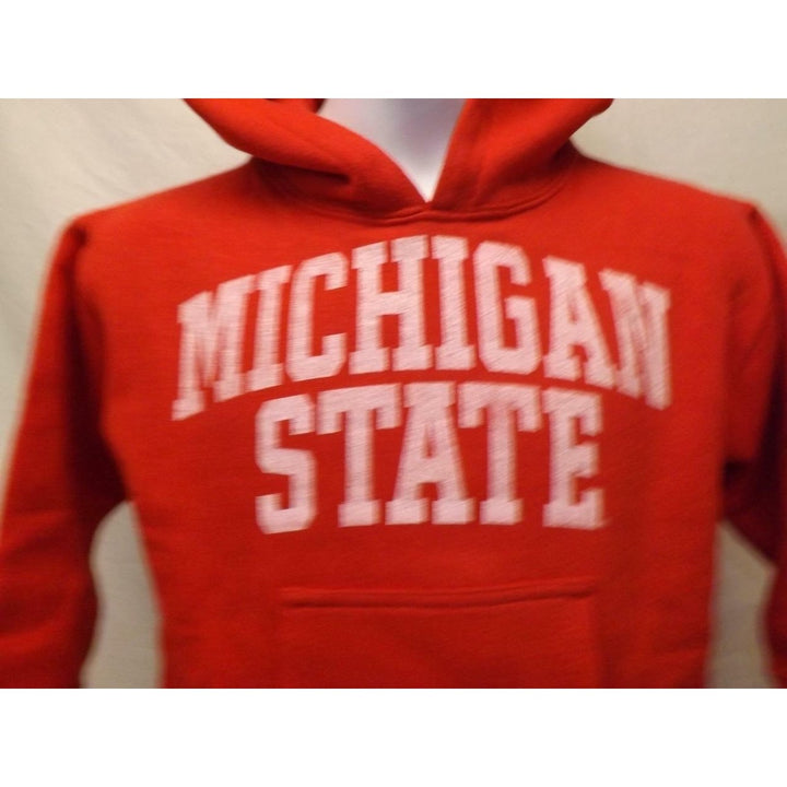 Michigan State Spartans Child Size S Small Red Hoodie Image 2