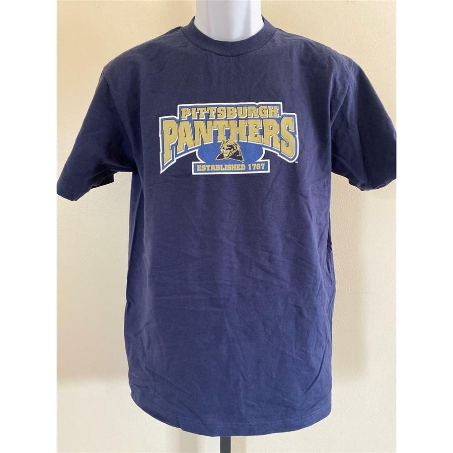 Pittsburgh Panthers Youth Size XL Blue Shirt Image 1