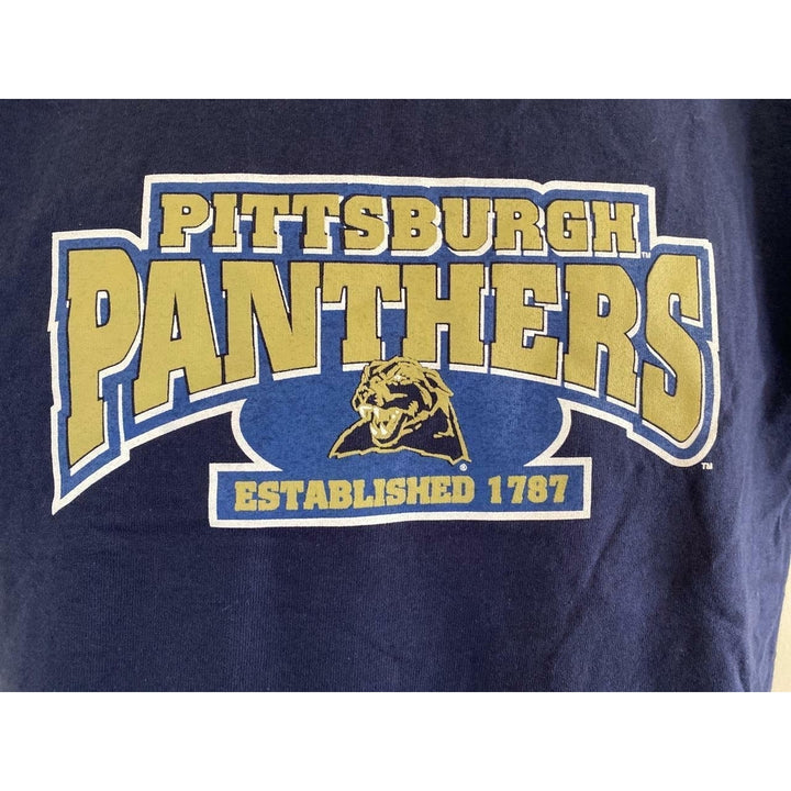 Pittsburgh Panthers Youth Size XL Blue Shirt Image 3