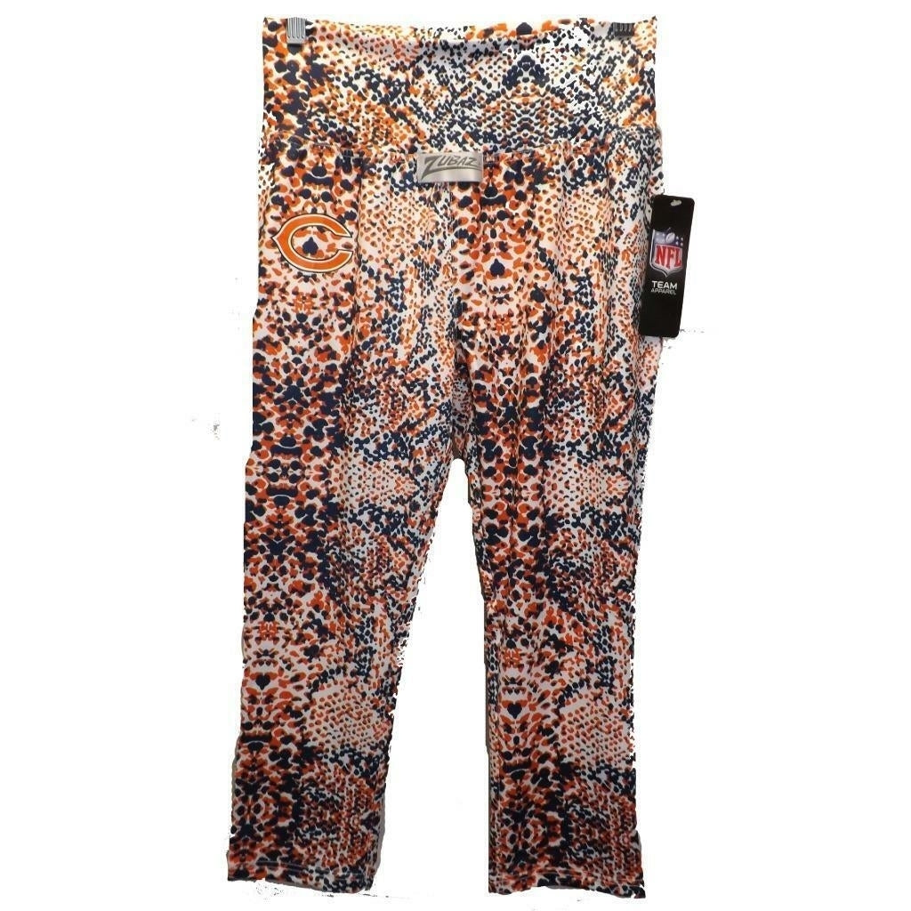 Chicago Bears Womens Size M Medium Zubaz Yoga Capri Leggings Pants Image 1