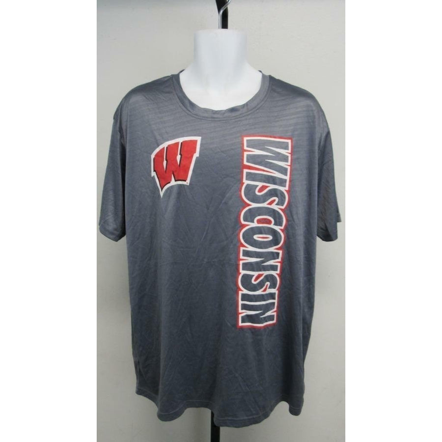 Wisconsin Badgers Womens Size XL XLarge Gray Polyester Athletic Shirt Image 1